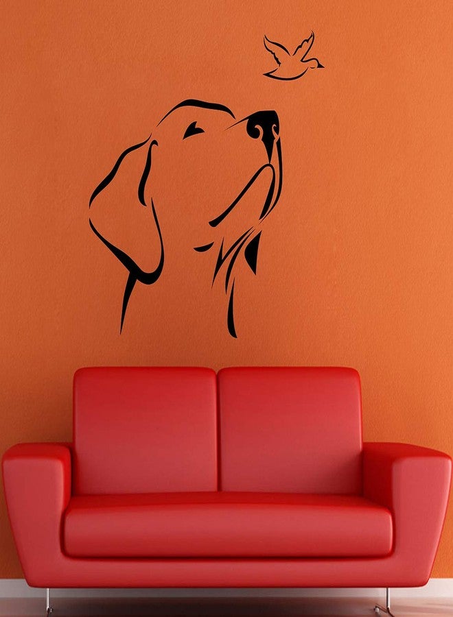 Wallstick ملصقات جدارية على شكل كلب (فينيل 65 سم × 60 سم) - Image 1